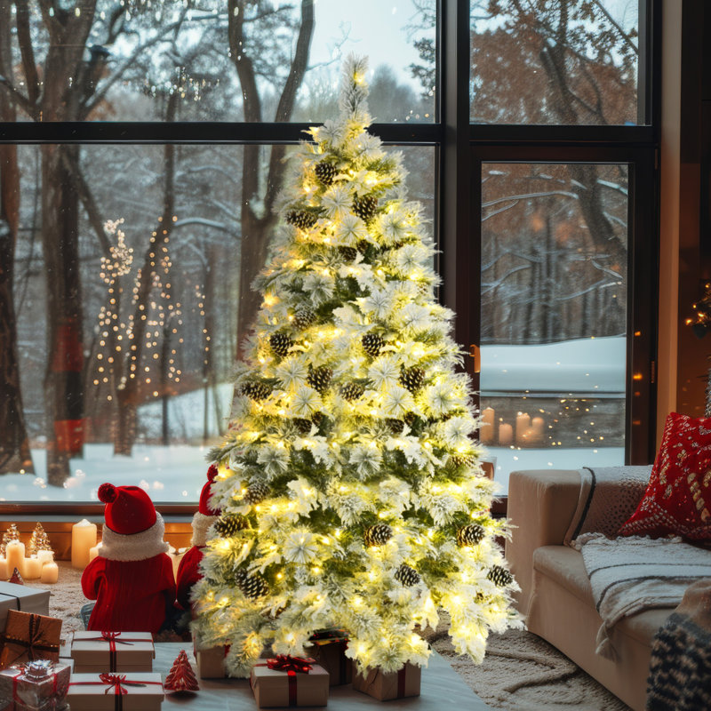 6ft pre lit christmas tree multicolor lights new arrivals